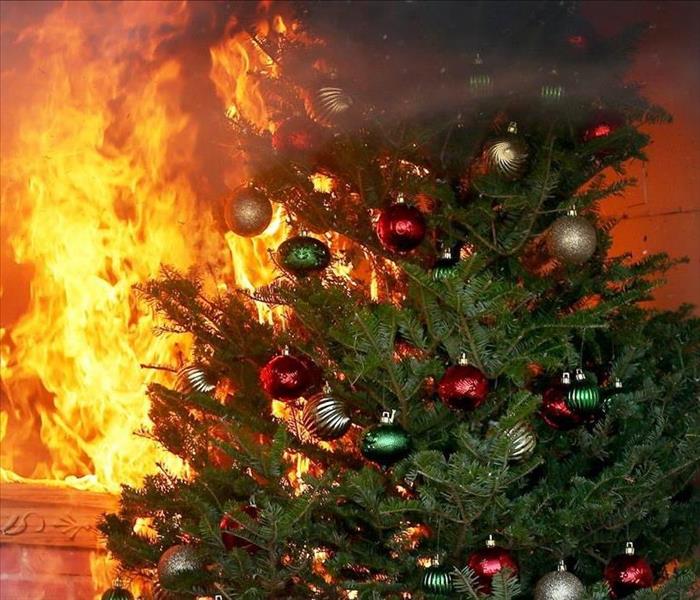 christmas tree fire